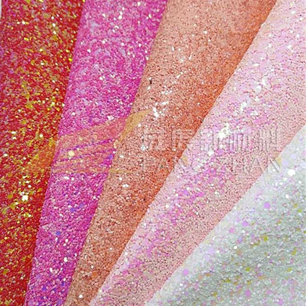 How to apply glitter powder for leather industry?