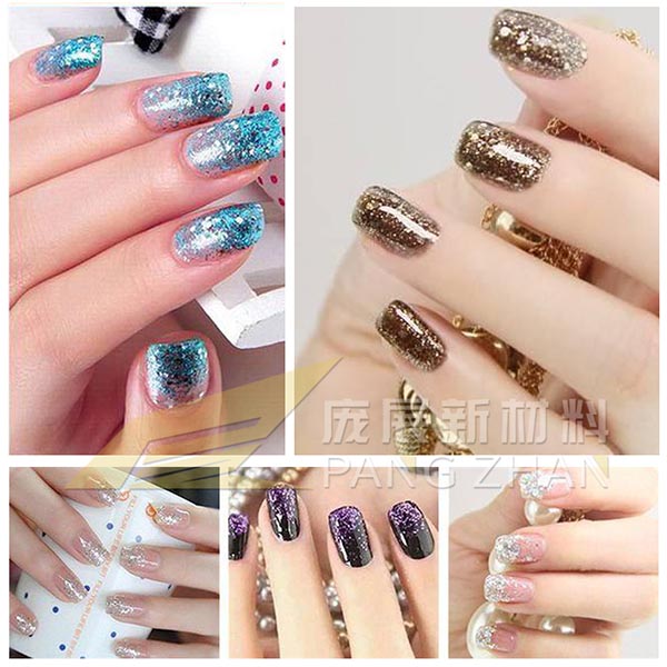 The Usage of glitter powder for nail