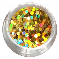 Wholesale Round Laser Gold Chunky Glitter Powder For Art Decoration