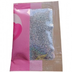 Customized glitter powder in 2g-5g candy bag for cosmetic