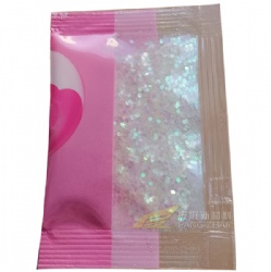 Customized glitter powder in 2g-5g candy bag for DIY